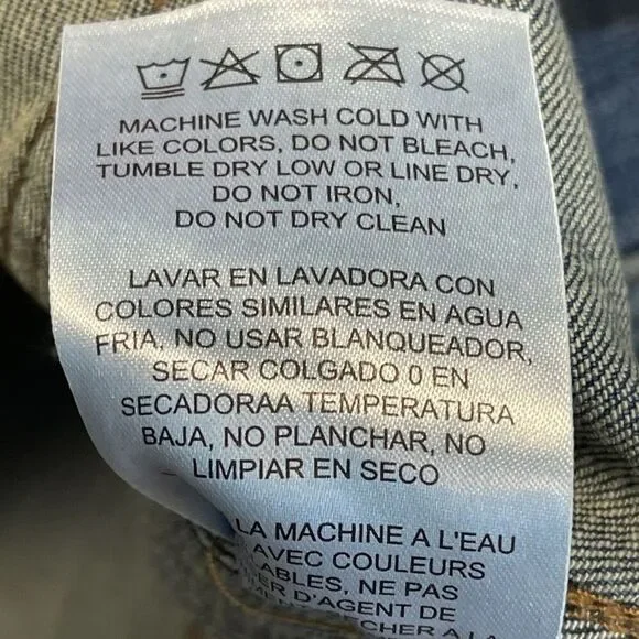 NWT WRANGLER X COLOSSEUM Oklahoma Jean Jacket Women's Large Blue Sooners OU New - Picture 9 of 16